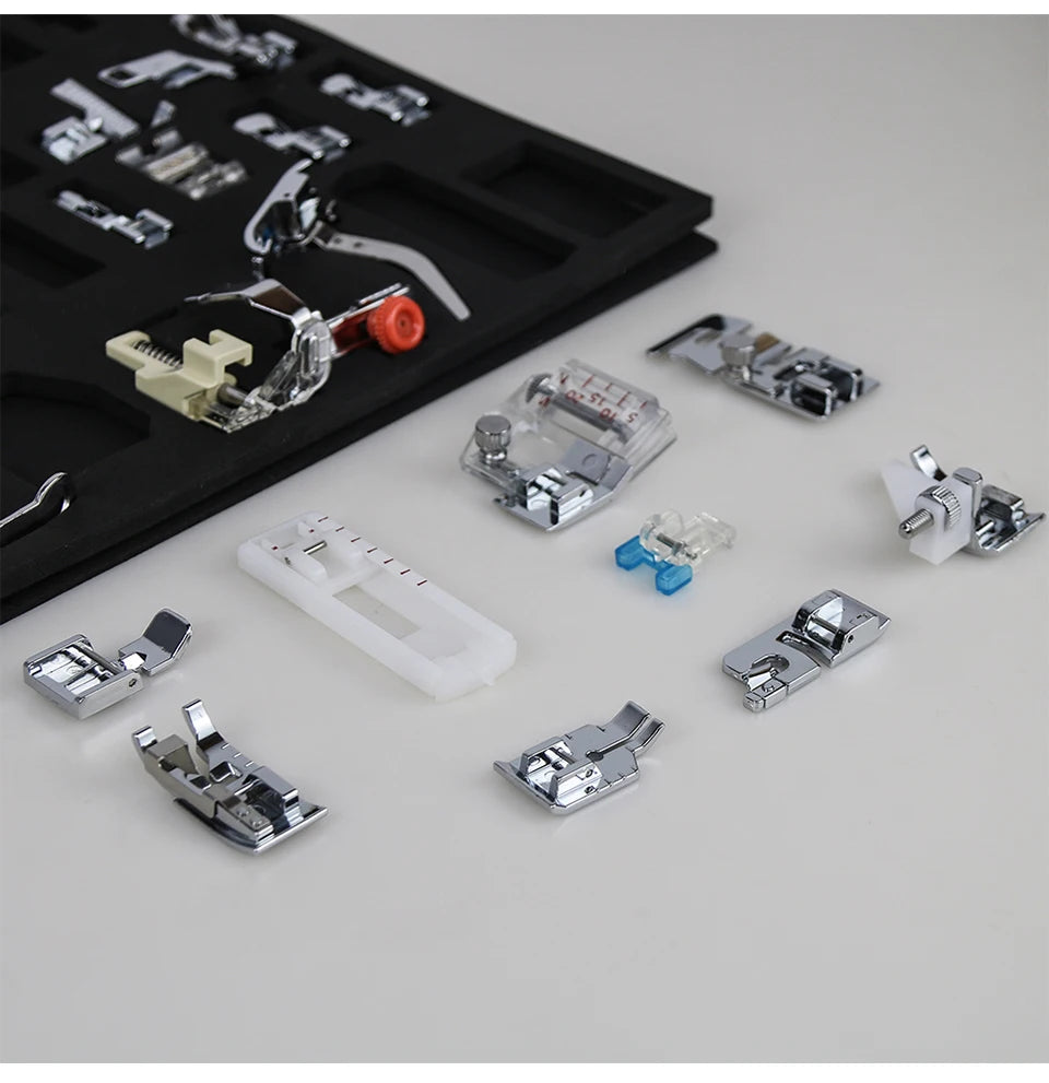 Sewing Machine Presser Foot Kit – 32 to 72 Pieces, Fits Brother, Singer, Janome & More