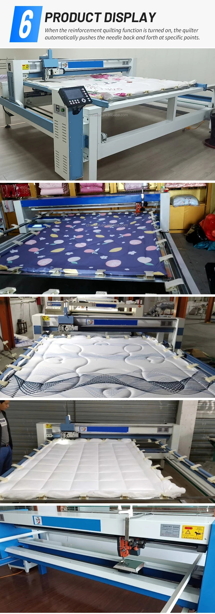 Energy-Efficient Digital Longarm Quilting Machine