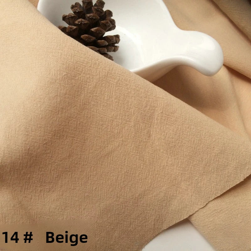 Cotton Linen Crepe Fabric – 137cm Wide | Skin-Texture Weave for Clothing, Curtains & Home Décor