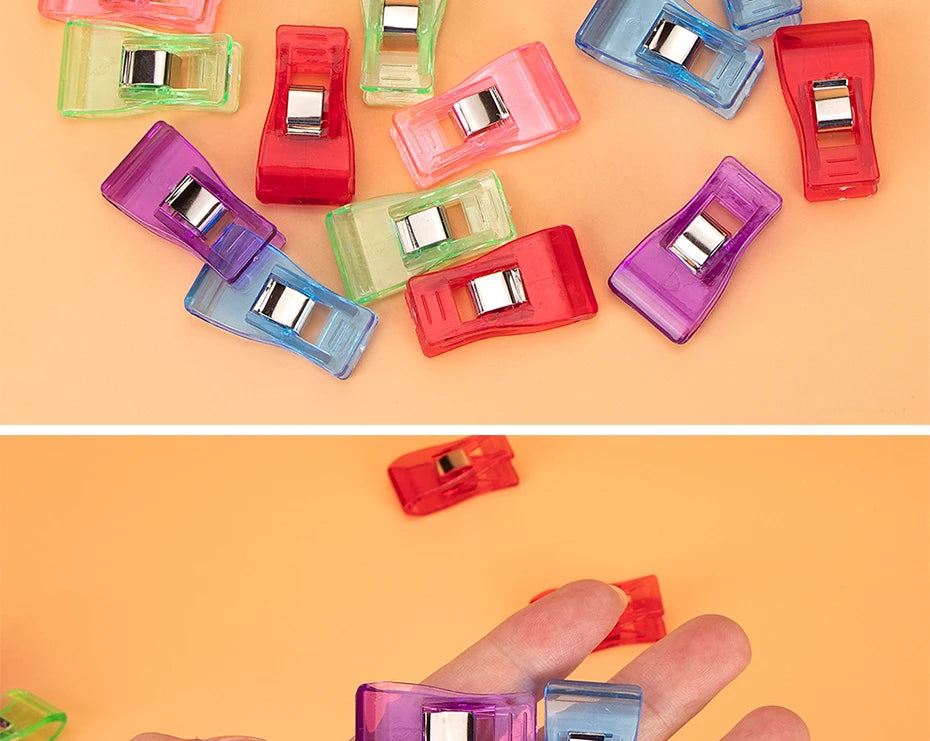 QJH Premium Sewing Clips – ABS Plastic | Assorted Colors | 4 Pack Sizes