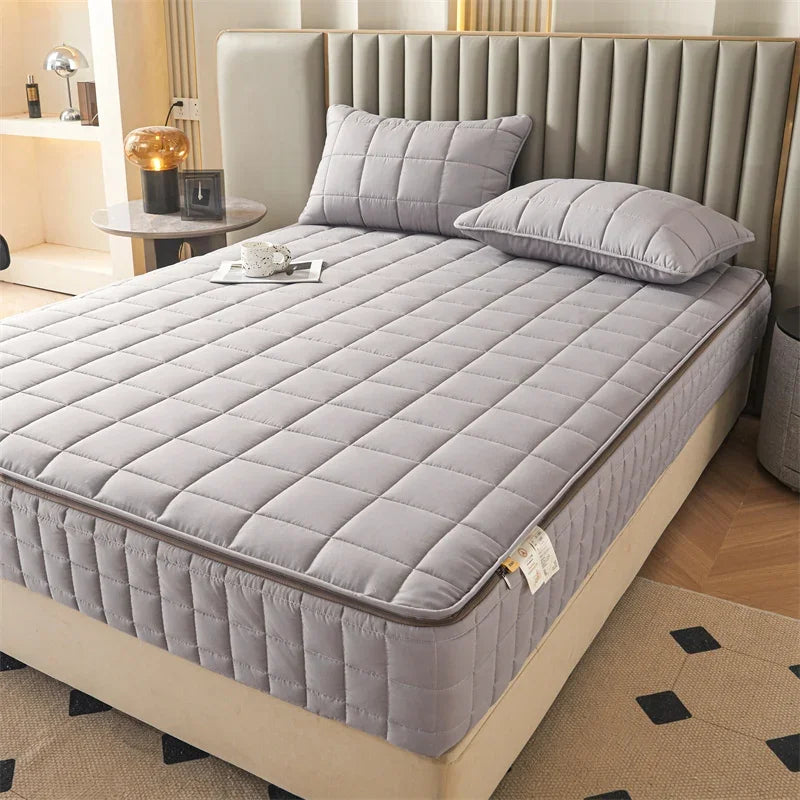 6-Sided Zippered Mattress Protector – Quilted, Multiple Sizes