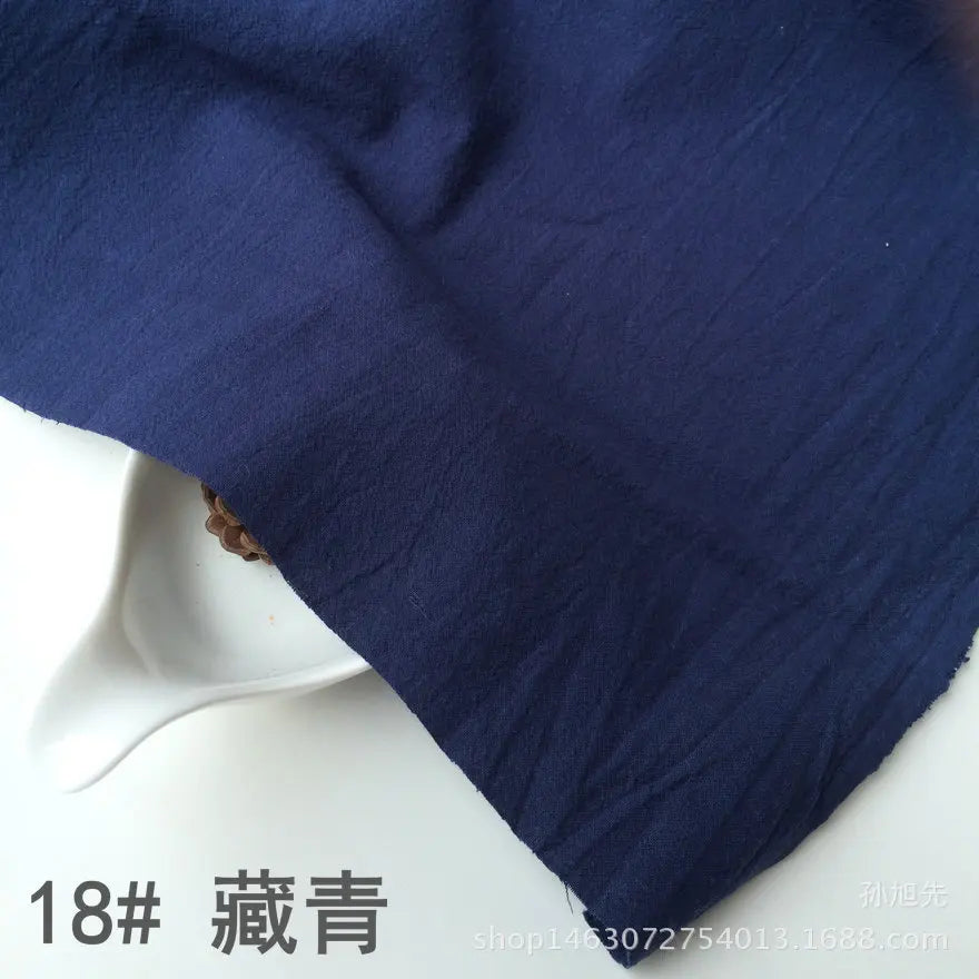 Cotton Linen Crepe Fabric – 137cm Wide | Skin-Texture Weave for Clothing, Curtains & Home Décor