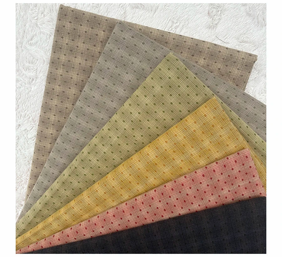 Japanese Yarn-Dyed 100% Cotton Fabric – Fat Quarter Bundle | Floral, Dot & Cartoon Prints