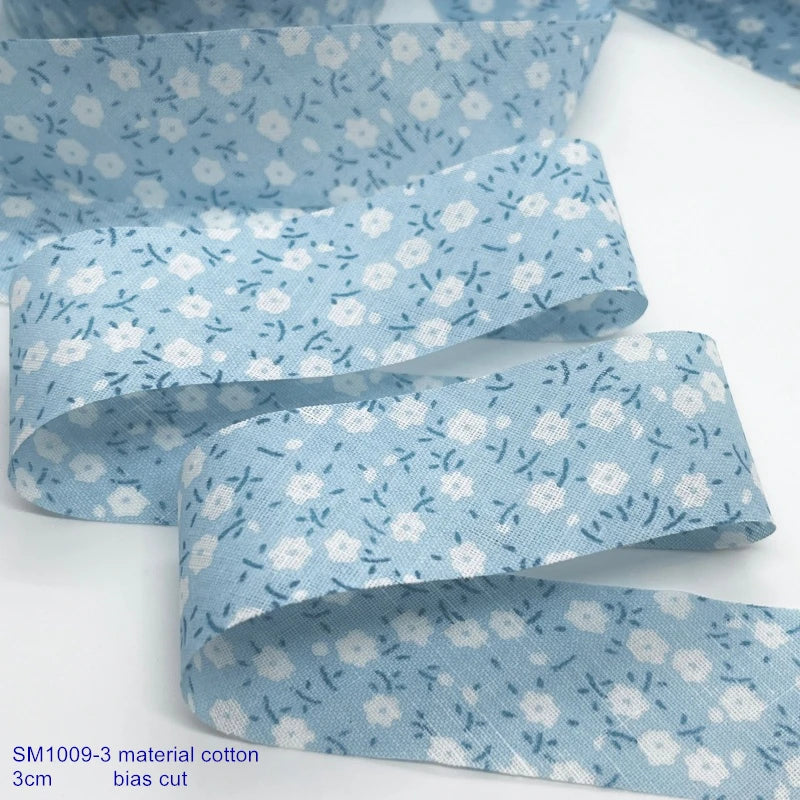Floral Printed Fabric Ribbon – 10-Yard Roll