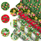 Christmas Patchwork Print Fabric – 50x145cm, Multiple Fabric Types