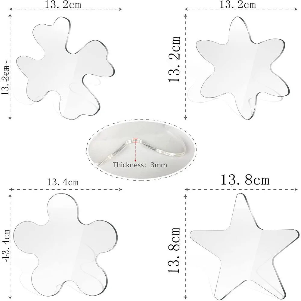 Transparent Acrylic Quilting Template Ruler – Professional Fabric Cutting Tool