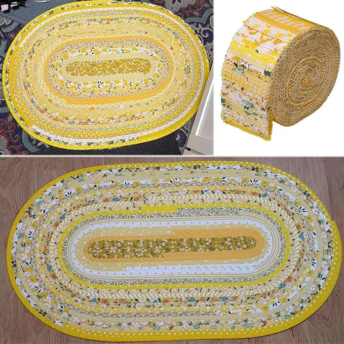 40-Piece Printed Fabric Strip Set – Jelly Roll Style, 2.56 × 19.75 Inch