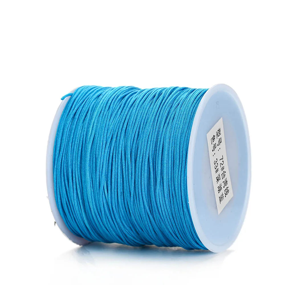 Nylon Cord Thread – 0.8mm, 100m Spool | 28 Colors | Bracelets, Necklaces & DIY Crafts