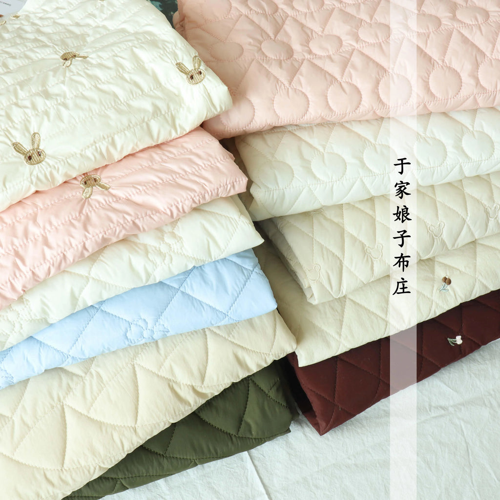 Printed Quilted Cotton Fabric – 135x50cm, Jacket Lining & Autumn Winter Sewing Fabric