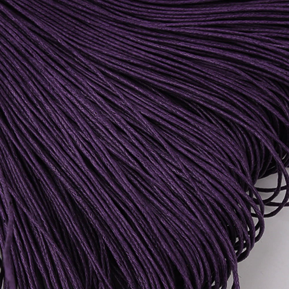 Waxed Cotton Beading Cord – 1mm, 70m Spool | 15 Colors | Bracelets, Necklaces & DIY Jewelry