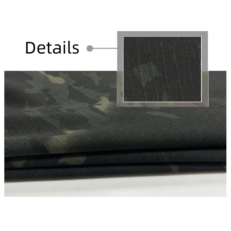 Multicam Black (MCBK) TC Camouflage Fabric | 65% Polyester 35% Cotton | 150cm Wide | Sold by the Meter