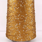 500G Hilo Fantasía de Lentejuelas Brillantes – Para Tejer a Mano y Ganchillo | Lentejuela de 3mm | 25 Colores