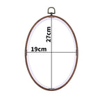 Wood-Grain Embroidery Hoop – Round & Oval Sizes