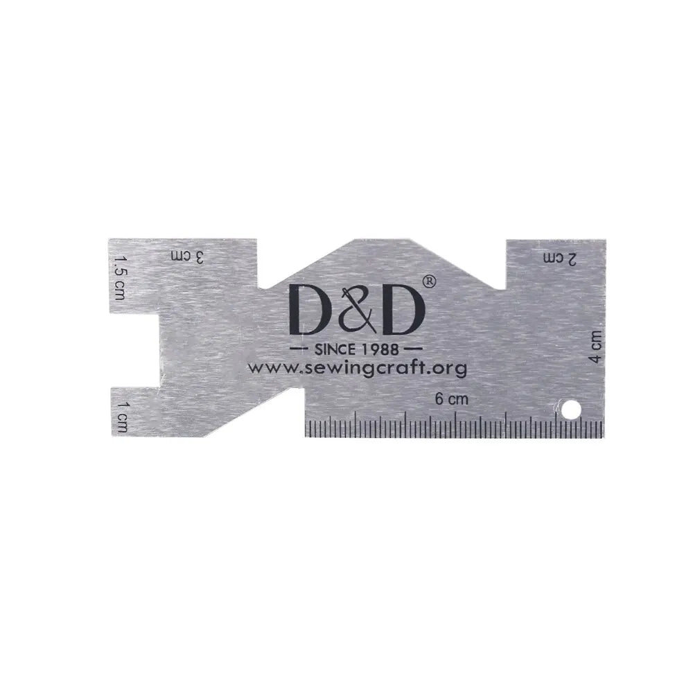 Stainless Steel Sewing Gauge & Quilting Ruler for Patchwork & Hand Sewing