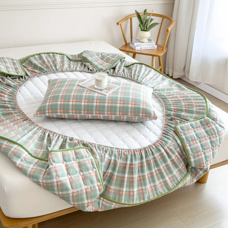 Dreamreal 100% Cotton Quilted Mattress Protector – Non-Slip, Anti-Bacterial, 12 Sizes