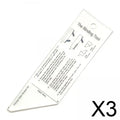 Acrylic Binding Ruler — 8.3 Inch Quilting Tool
