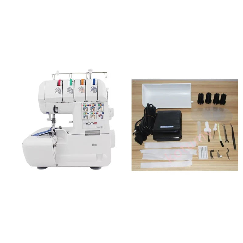 HQ320 Desktop Overlock Sewing Machine – 3/4 Thread, 100W, Electric