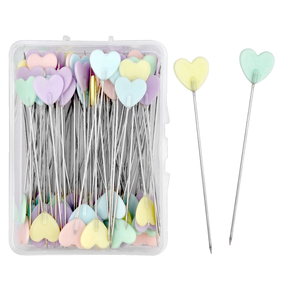 Nickel-Plated Dressmaking Pins for Sewing & Patchwork – 50 or 100 Pcs