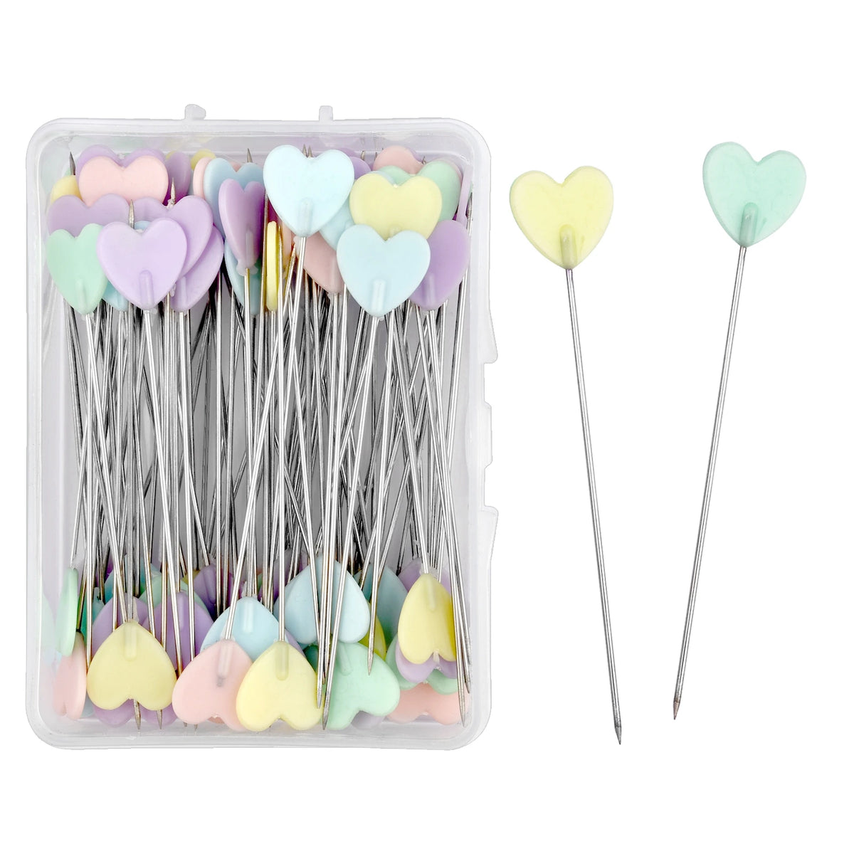 Nickel-Plated Dressmaking Pins for Sewing & Patchwork – 50 or 100 Pcs