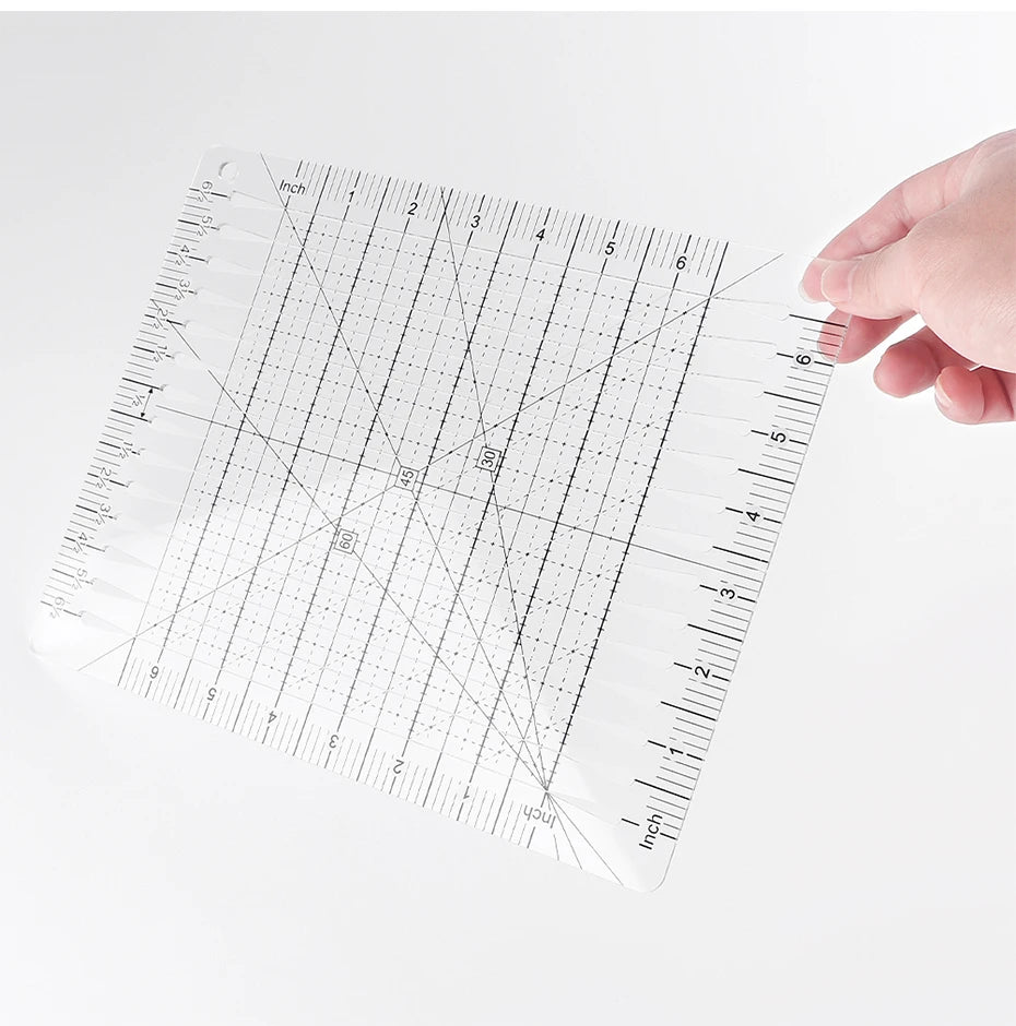 Slotted Acrylic Fabric Strip Cutting Ruler – Quilting Patchwork Template for Precise Strip Cuts