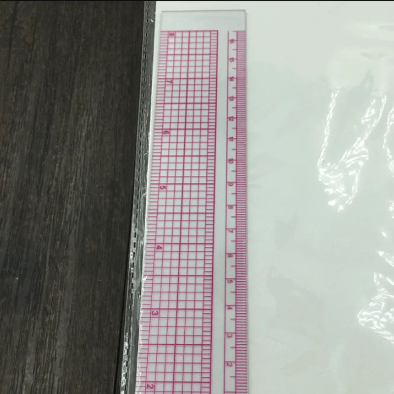 L-Shape Quilting & Sewing Ruler – 90° Plastic Garment Pattern Making Tool with Imperial & Metric Scales (8.5" × 8.5")