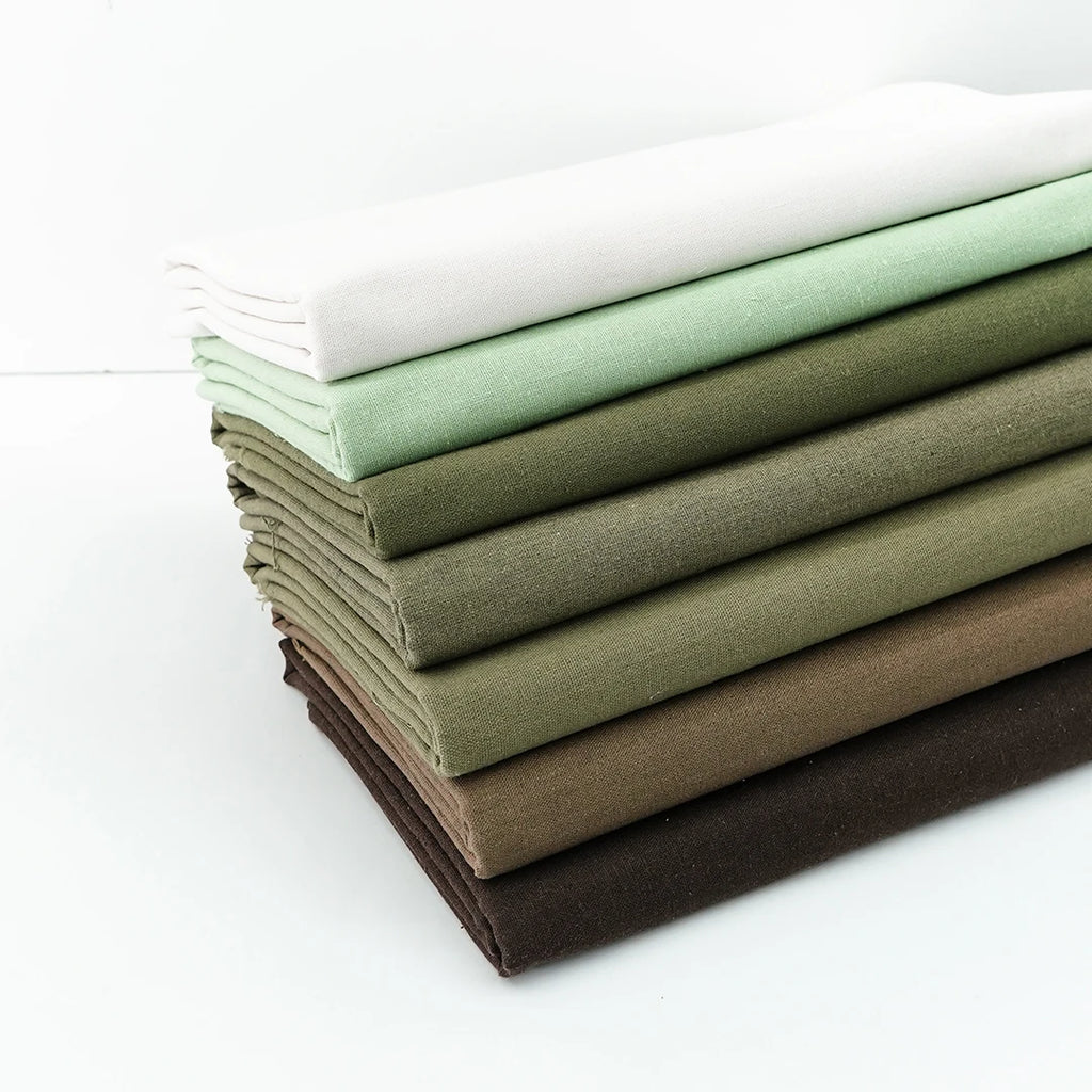 0.5m/1m/2m Pure Color Faux Cotton Linen Fabric Soft for DIY Clothing Curtain Storage Bag Home Textile Tablecloth Sewing Fabric