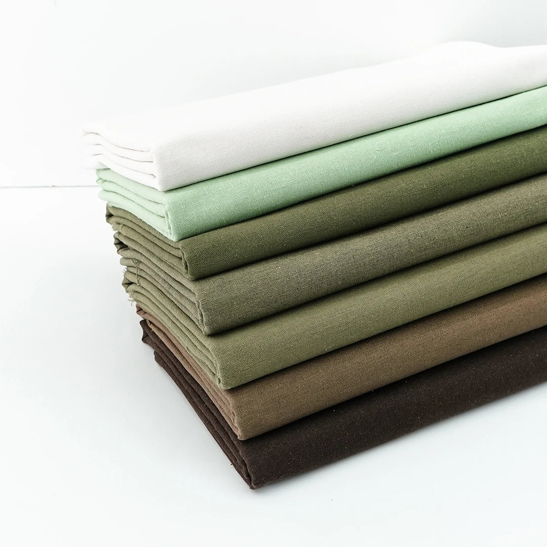 Solid Color Faux Cotton Linen Fabric — 135cm Wide | Soft & Breathable