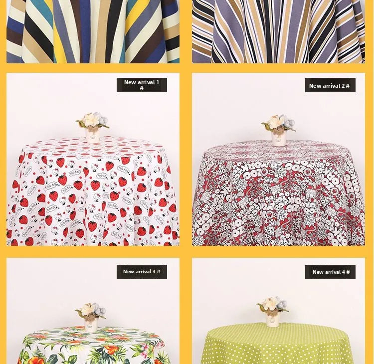 Floral & Stripe Thickened Polyester Canvas Fabric – 150cm Wide, 390g/m | Sofas, Bags, Cushions & Home Décor