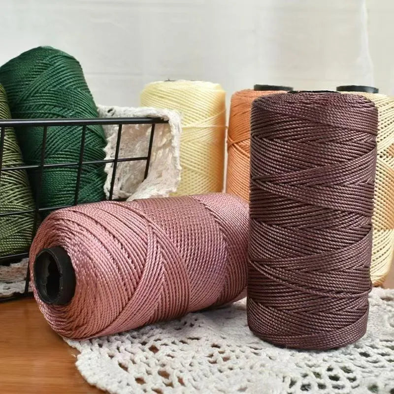 Summer Ice Silk Crochet Yarn – 1.5mm, 200m | 20 Colors