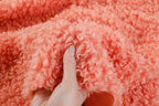 Teddy Plush Imitation Wool Fleece Fabric – 50x50cm | Soft Warm Fabric for Dolls, Pet Clothes & DIY Sewing