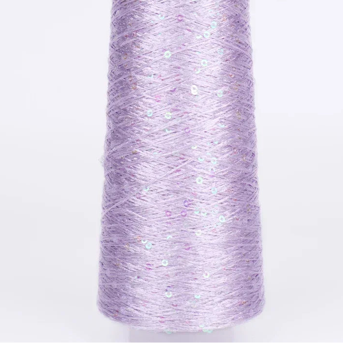 500G Hilo Fantasía de Lentejuelas Brillantes – Para Tejer a Mano y Ganchillo | Lentejuela de 3mm | 25 Colores