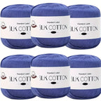 Hilo de Algodón de Seda - Hilo Fino para Ganchillo, Suéteres de Punto, Chales, Bufandas y Manualidades, Hilo Suave y Duradero 50g/unidad
