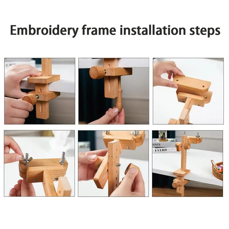 360° Adjustable Desktop Embroidery Hoop Stand