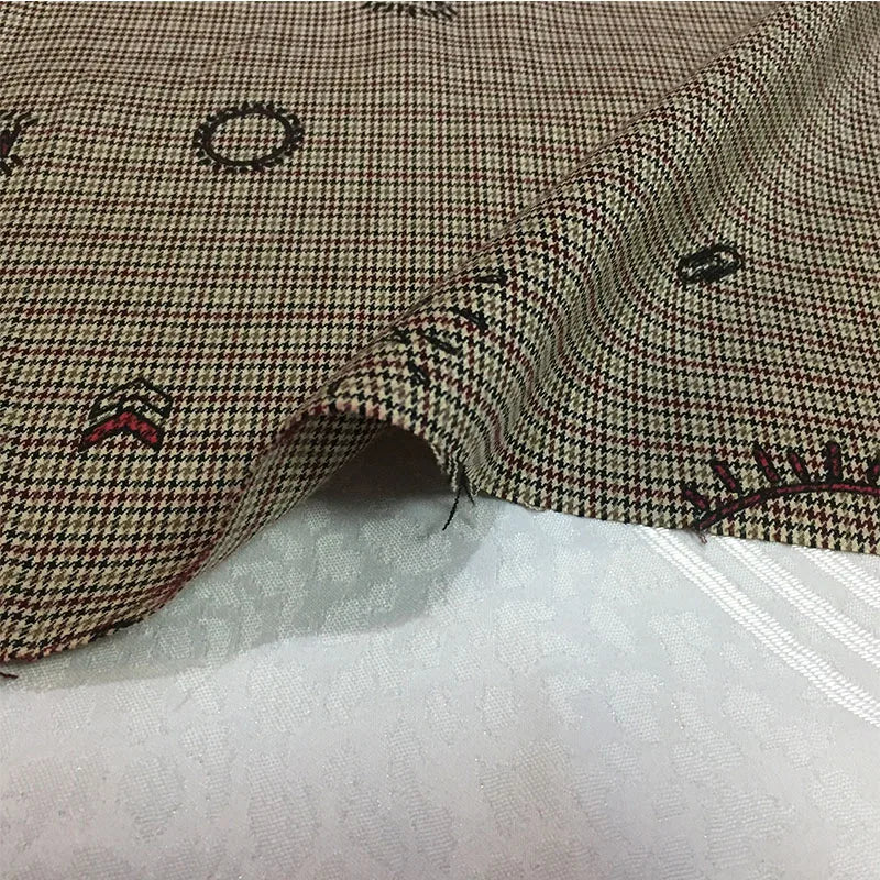 Mini Check Plaid Suiting Fabric – Polyester Cotton Blend