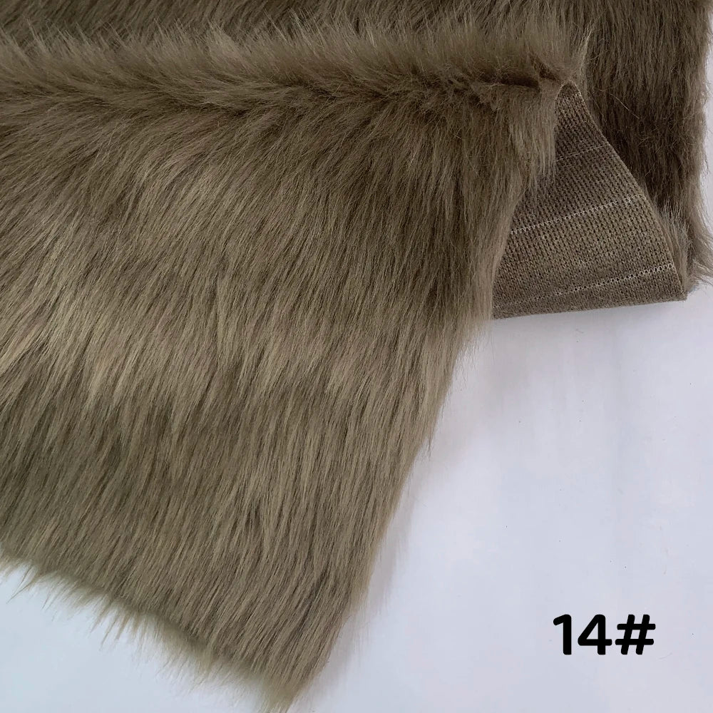 Tela de Pelo Sintético de 2.5cm de Largo – 30x50cm, Cosplay & Fursuit, 23 Colores