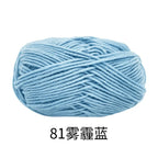 Hilo de algodón con leche de 4 cabos – 80% algodón, 20% fibra de leche | ~90 m (~98 yd) por madeja | Tejido a mano y a crochet