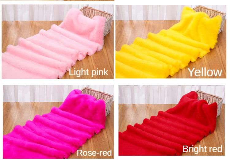Faux Fur Plush Fabric – Thick 100% Polyester, 180cm Wide, Sold by the Meter – For Coats, Bags, Scarves & Winter Crafts