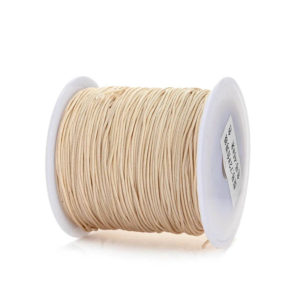 Nylon Cord Thread – 0.8mm, 100m Spool | 28 Colors | Bracelets, Necklaces & DIY Crafts