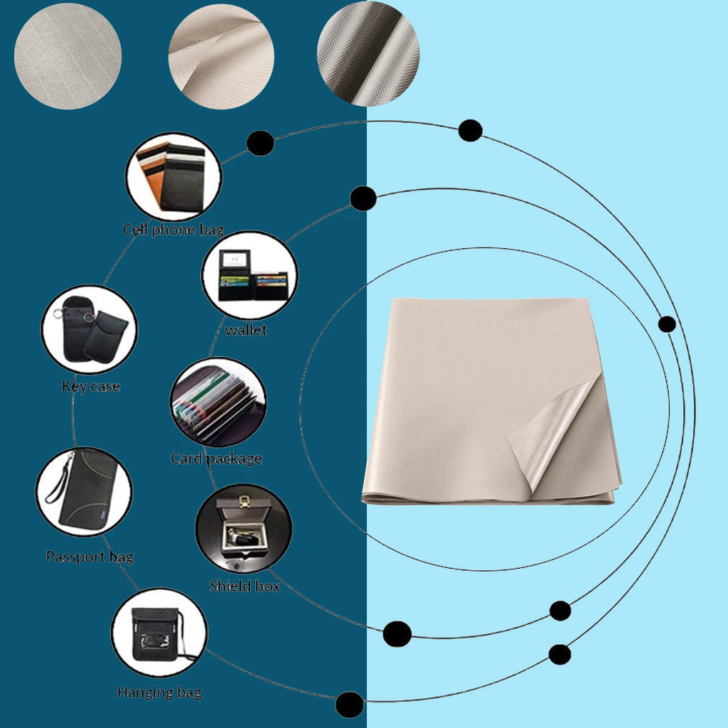 Faraday EMF Shielding Fabric 5 Meters | RFID & RF Signal Blocking Cloth