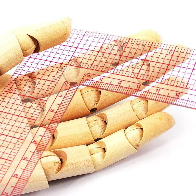 L-Type Right-Angle Quilting & Sewing Ruler – Plastic Patchwork Cutting Ruler for Garment & Fabric Layout