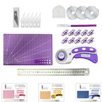 7-Piece Rotary Cutter & Quilting Tool Set – 45mm Blade, Cutting Mat, Ruler & More