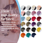 Tela de Pelo Sintético de 2.5cm de Largo – 30x50cm, Cosplay & Fursuit, 23 Colores