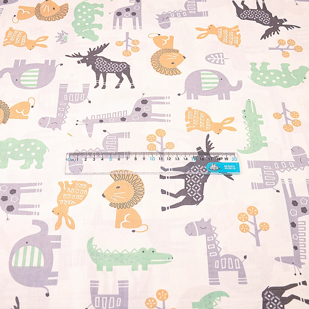 Teramila Cotton Fabric Meter Cute Cartoon Design Telas Tissu DIY Patchwork Quilts Dress Bedsheet For Baby Kids Home Textile