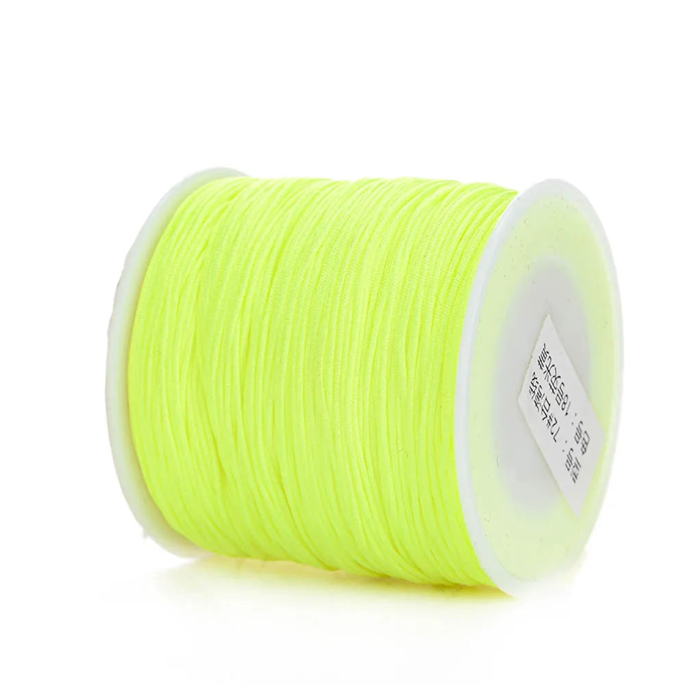 Nylon Cord Thread – 0.8mm, 100m Spool | 28 Colors | Bracelets, Necklaces & DIY Crafts