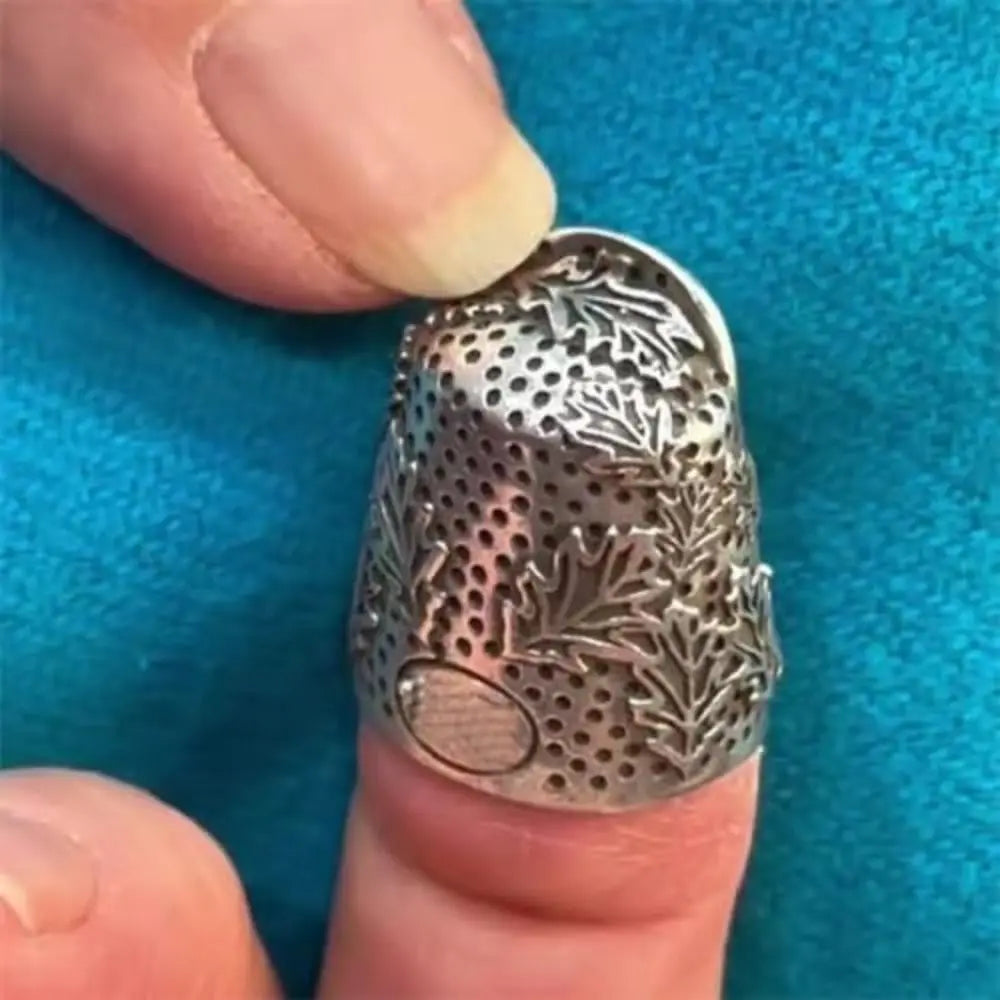 Acorn Thimble Adjustable Metal Finger Protector for Hand Sewing & Quilting