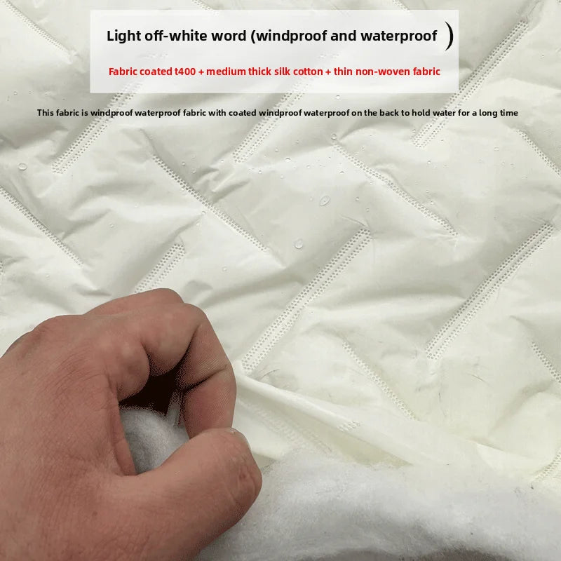 Quilted Lining Fabric by the Meter – 100cm x 145cm Polyester Sewing Cloth