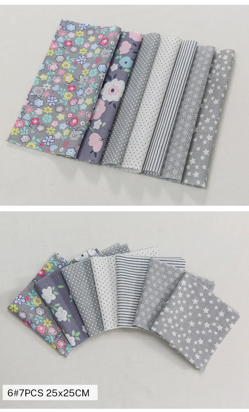 Vintage Floral Cotton Patchwork Squares – 25×25cm | Quilting, Needlework & DIY Handmade