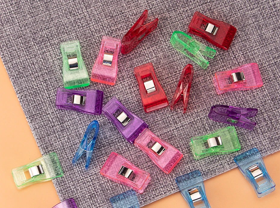 QJH Premium Sewing Clips – ABS Plastic | Assorted Colors | 4 Pack Sizes