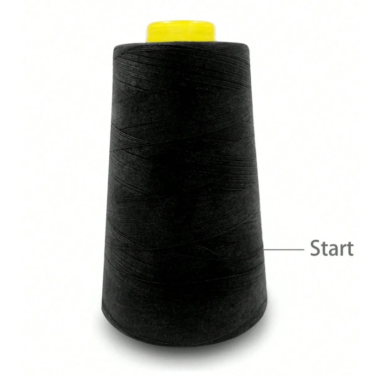 Serger Thread 100% Polyester – 3000 Yards per Roll | Black & White Cones