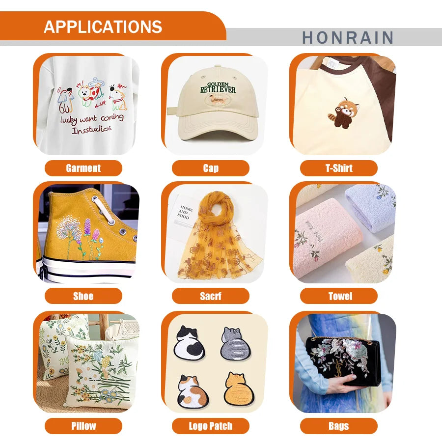Honrain HR-XC12O1 Single Head 12-Needle Computerized Embroidery Machine